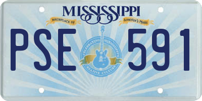 MS license plate PSE591