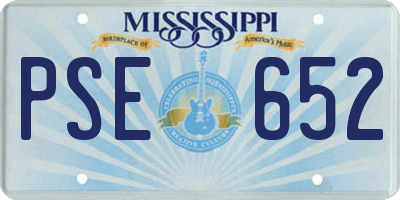 MS license plate PSE652