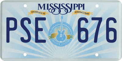 MS license plate PSE676