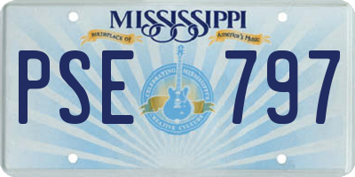 MS license plate PSE797