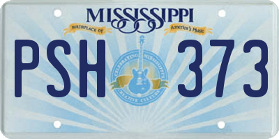 MS license plate PSH373