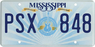 MS license plate PSX848