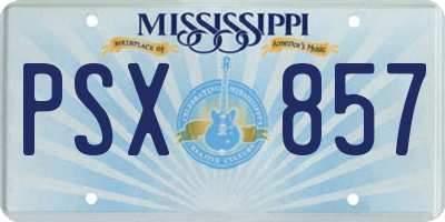MS license plate PSX857