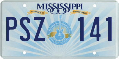 MS license plate PSZ141