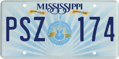 MS license plate PSZ174