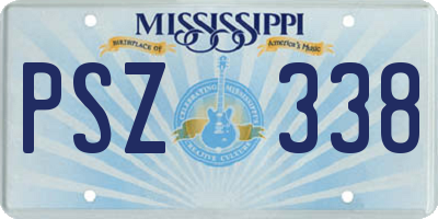 MS license plate PSZ338