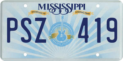 MS license plate PSZ419