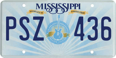MS license plate PSZ436