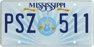 MS license plate PSZ511
