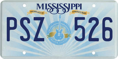 MS license plate PSZ526