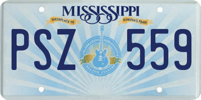 MS license plate PSZ559