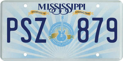 MS license plate PSZ879