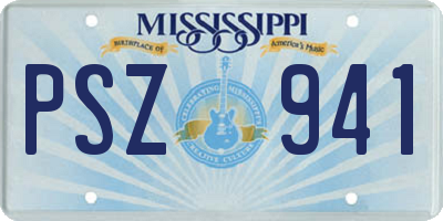 MS license plate PSZ941