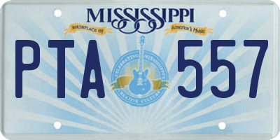 MS license plate PTA557