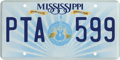 MS license plate PTA599