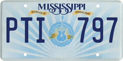 MS license plate PTI797