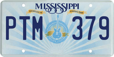 MS license plate PTM379