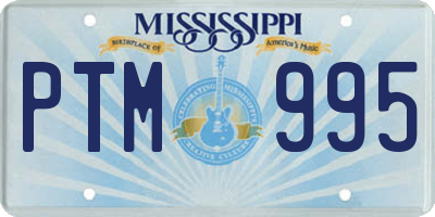 MS license plate PTM995