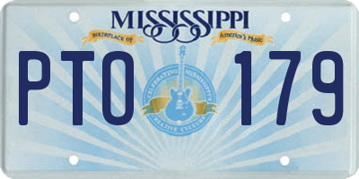 MS license plate PTO179