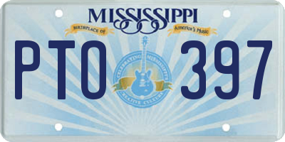 MS license plate PTO397