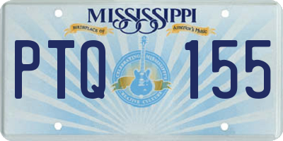 MS license plate PTQ155