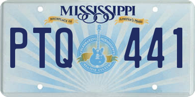 MS license plate PTQ441
