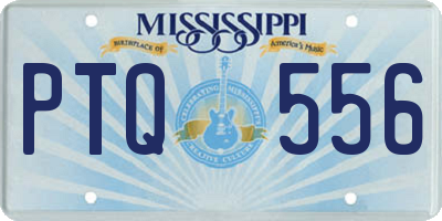 MS license plate PTQ556