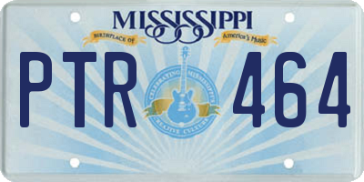 MS license plate PTR464