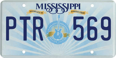 MS license plate PTR569