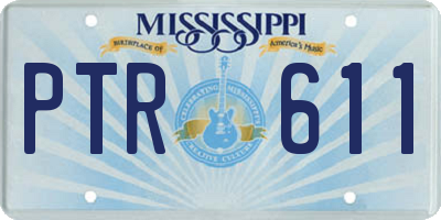 MS license plate PTR611
