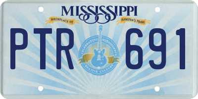 MS license plate PTR691