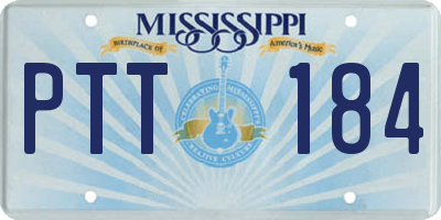 MS license plate PTT184
