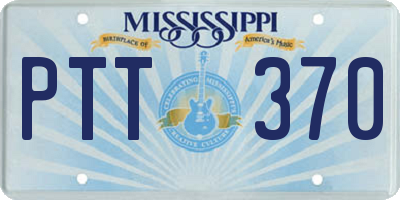 MS license plate PTT370