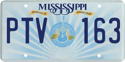 MS license plate PTV163