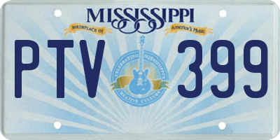 MS license plate PTV399