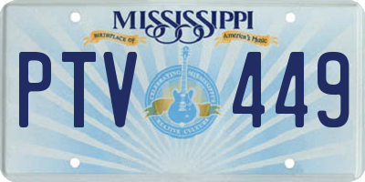 MS license plate PTV449
