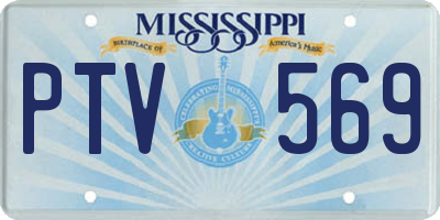 MS license plate PTV569