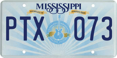 MS license plate PTX073
