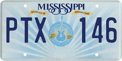 MS license plate PTX146