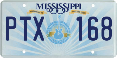 MS license plate PTX168