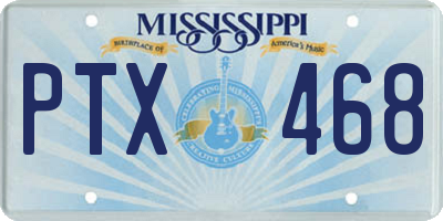 MS license plate PTX468