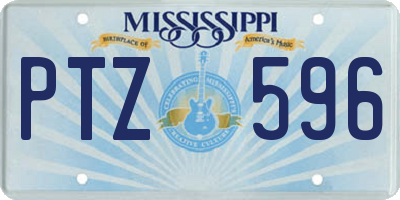 MS license plate PTZ596