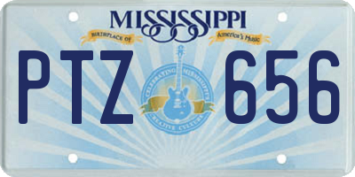 MS license plate PTZ656