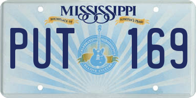 MS license plate PUT169