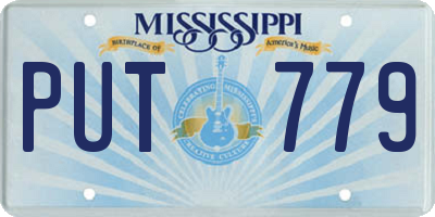 MS license plate PUT779
