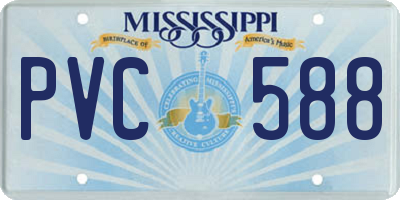MS license plate PVC588