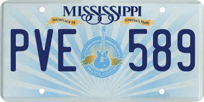 MS license plate PVE589