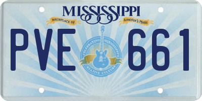 MS license plate PVE661