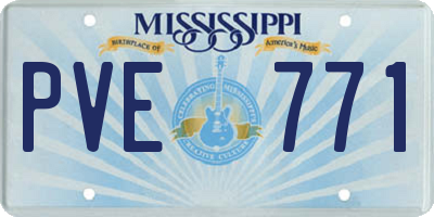 MS license plate PVE771