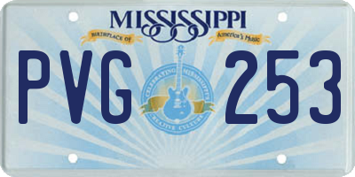 MS license plate PVG253